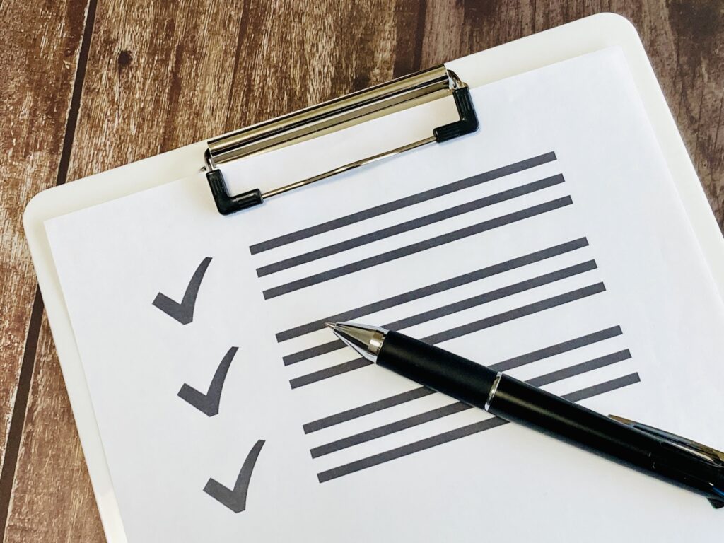 レンタカーでパッソを選ぶポイントをまとめた用紙